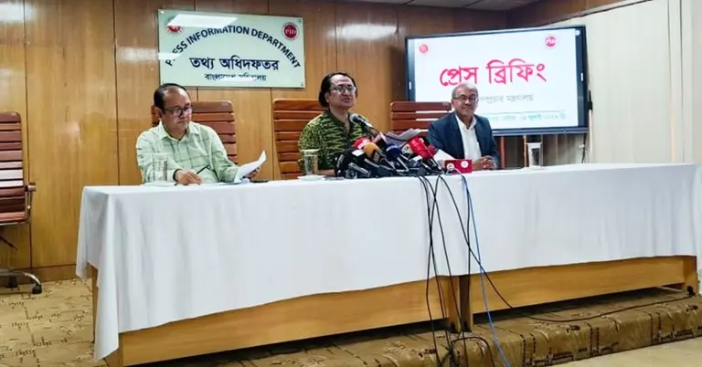 প্রেস ব্রিফিংয়ে প্রধানমন্ত্রীর তথ্য উপদেষ্টা জাহেদ উর রহমান